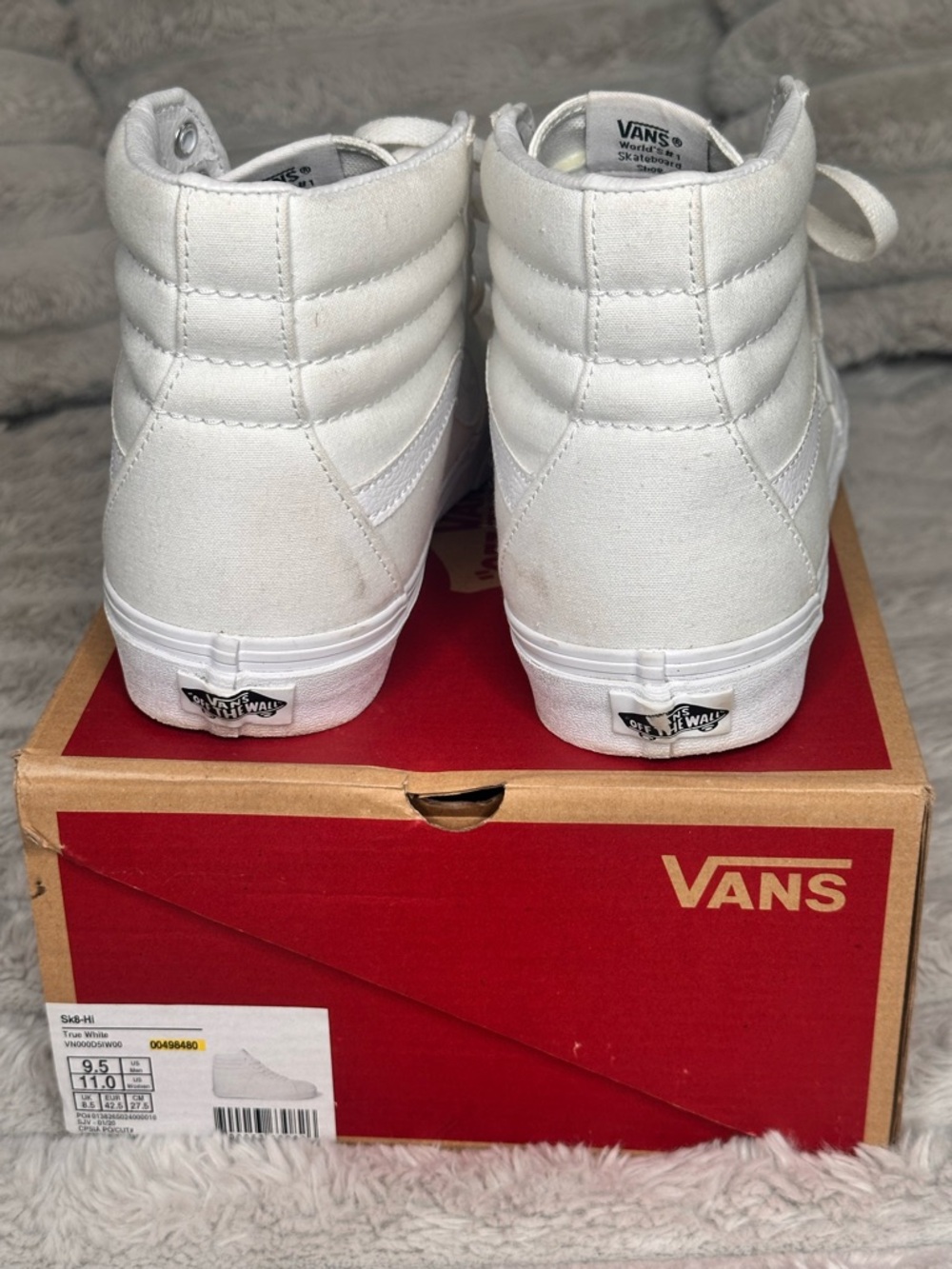 Vans White Low-Top Skate Shoe - Picture 7 of 8
